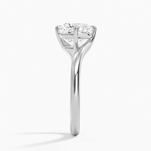 1 CT-5 CT Moissanite Ring Colorless 10K 14K 18K Solid Gold & 925 Sterling Silver Sculptural Solitaire Moissanite Engagement Ring Independence Day Gift for Women3