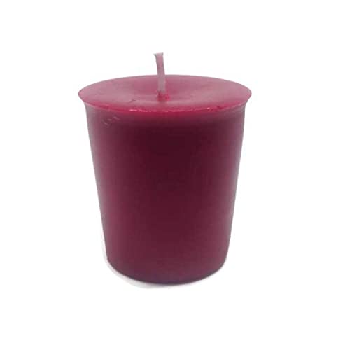 Bear Natural Organics Pack of 6 Red Handmade Votive Candles
