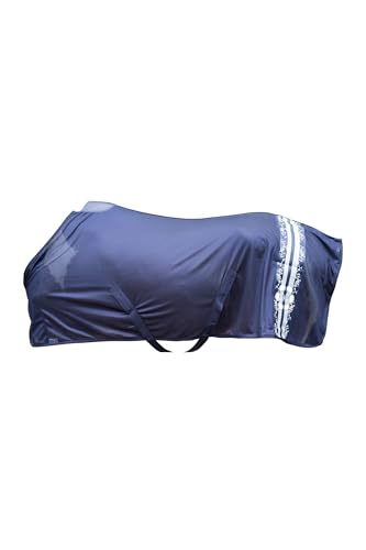 Couverture HKM Bloomsbury 115cm respirante et protectrice bleu fumé