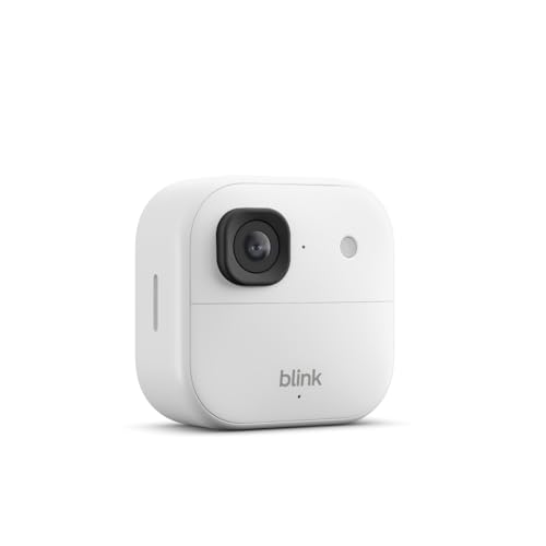 Blink Outdoor 2K+ (newest model) — Wireless smart security camera, 2K video resolution, enhanced audio, two-year battery. Required Sync Module not included — Add-On (White)