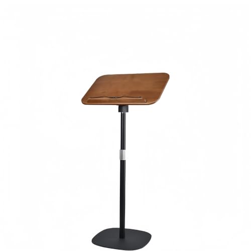 Vifpy昇降式ブックスタンド、木製、スタンド式、角度調節可能、組み立て簡単、本棚、譜面台として使用でき、リビングルーム、オフィス、教師に適しています。 (50-90cm)