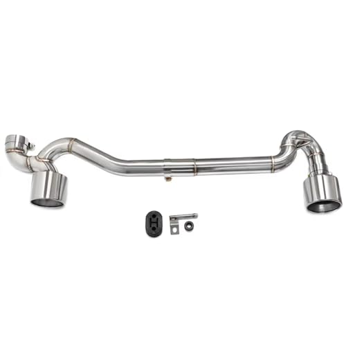 Tuyau d'échappement BMW E90 double embout en acier inoxydable de haute qualité argent