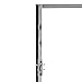 VIZ-PRO Quick Mount Steel Security Door with Frame and Hardware, 6 Panel White Right Side-Hinged Outward, 30 3/4