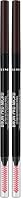 Rimmel London Brow Pro Micro Ultra Fine Precision Pencil #003 - Dark Brown (Pack of 2)