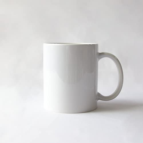 MR.R Sublimation Blanks Dishwasher White Ceramic Coffee Mugs 11oz Blank Ceramic Classic Drinking Cup Mug for Milk Tea Cola Water Set of 2 with Safe Package - Image 2