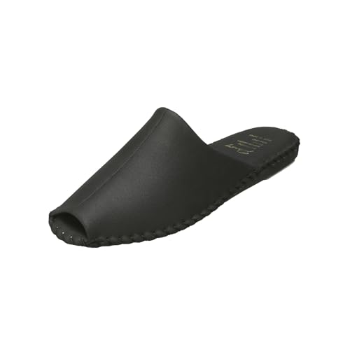 9961 スリッパ ブラック L(26.0cm〜26.5cm)パンジー 日本製 メンズ ルームシューズ