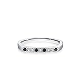 Whoiy Anillo de compromiso para mujer, oro blanco, elegante con diamantes, anillo de oro para mujer, 53 (16.9), Metal precioso Piedra preciosa, Diamante