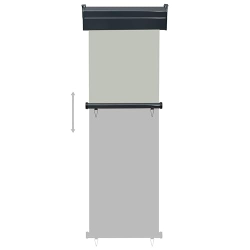Store latéral de balcon gris brise-vue vertical extérieur vent