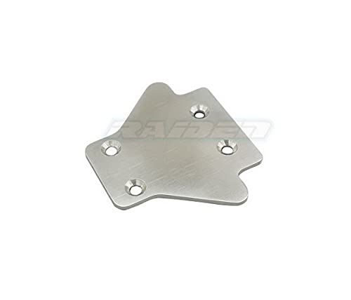 Raidenracing Stainless Steel Chassis Protector Guard Armor Rear Skid Plate Set Fits 1/8 Kraton Exb #TOP3