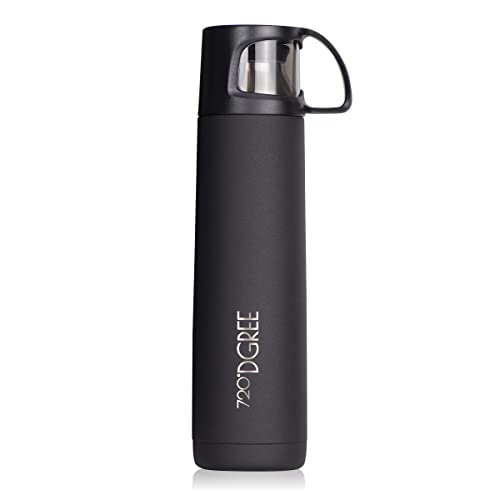 720°DGREE Frasco Termica “Follow“ – 450ml, 700ml, 1l - Botella de Aislante al vacío Termo de Acero Inoxidable con Taza café y té