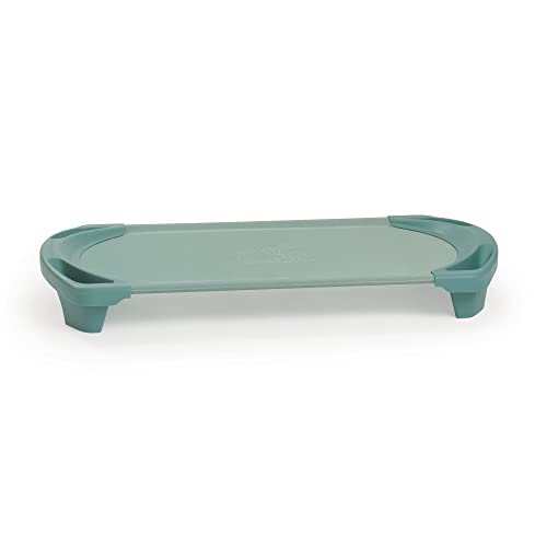 Image of Angeles SpaceLine Cot Toddler Size, Teal, AFB5731GN, Nursery, Daycare and Preschool Portable Nap Cot, Kids Indoor Classroom Sleeping and Rest Cots