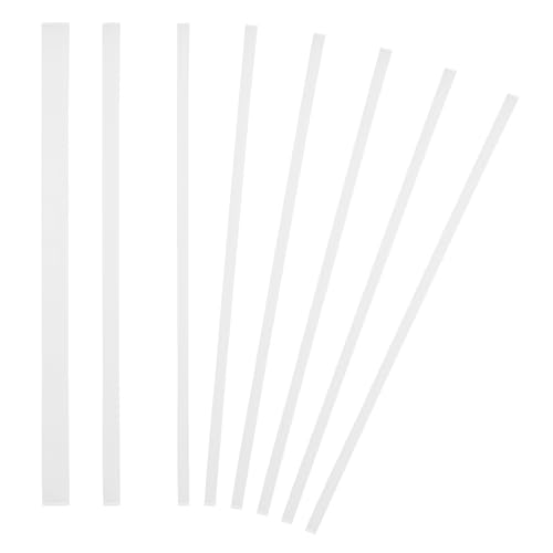 PATIKIL 6x285mm Thermal Binding Strips, 20PCS Glue Strips Tape Hot Melt Adhesive with Mesh Backing for Book Binding Repair Albums Pictures Files Crafts A4 Letter Size