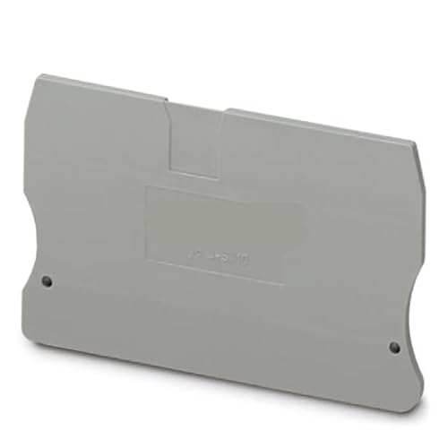 Plaque d'extrémité D-ST 10 gris pour bloc de jonction