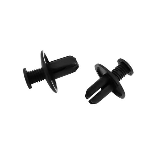 Image of INFINAUTO 100 Pcs 8mm Hole Plastic Screw in Fastener Rivets Retainer Clips Durable Material Stylish Design