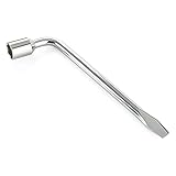 Esta llave para llantas sería útil para quitar llantas de automóviles.