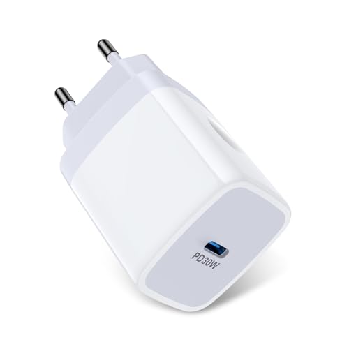 30W Caricatore Rapido Veloce,Caricatore USB C PD Carica Cellulare Spina Alimentatore Presa USB C Caricabatterie per Samsung S25 S24 S23 S22 S21 S20 A16 5G A55 A35 A54 A25,iPhone 16/15/14/13/12/11 pro