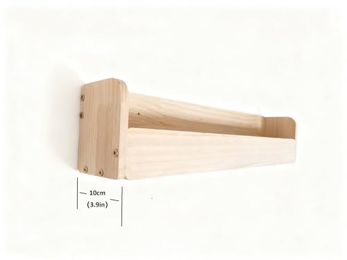 Estantería de madera maciza Heehee con baldas flotantes de gran resistencia para libros 4