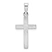 IceCarats 14K Solid White Gold Latin Mexican Holy Cross Necklace Religious Chain Pendant Jesus Christ Christian Charm 30x11mm Only