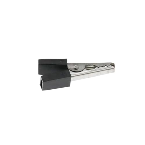 Pince de test en métal durable 50mm avec gaine isolée rouge et mâchoires ajustées pack de 10