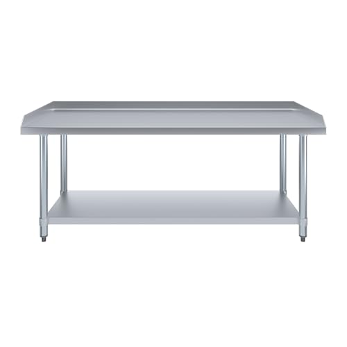 Image of AmGood Stainless Steel Equipment Stand - Heavy Duty, Commercial Grade, with Undershelf, NSF Certified (24 inch Width x 60 inch Length)