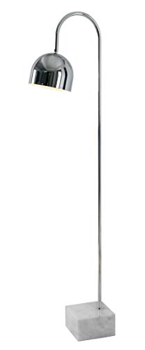 ❤ Crazy Deals Kenroy Home 32499CH Maverick Lamps, Small, Chrome Finish with White Marble Base