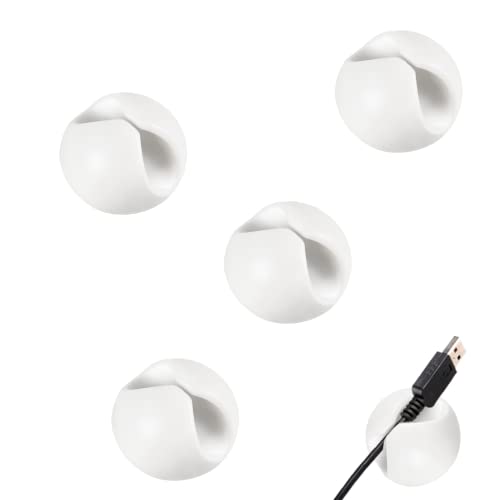 Clips de Cable, 4 Pcs Duraderos de Piezas Adhesivo Cable Clips,