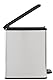 CURVER DECO Bin SLIM 25L Abfalleimer, Plastik, schwarz/silber metallic, 39 x 25 x 45 cm