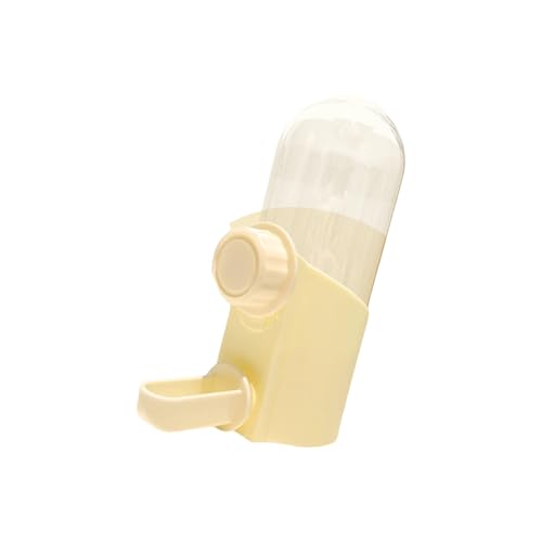 Beimus Dispensador automático de agua para loros, a prueba de fugas, botella transparente, comedero de agua para jaula de pájaros y pequeño