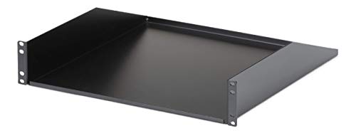 StarTech.com 2U Heavy Duty Server Rack Mount Shelf - 125lbs - 18in Deep Steel Universal Cantilever Tray for 19