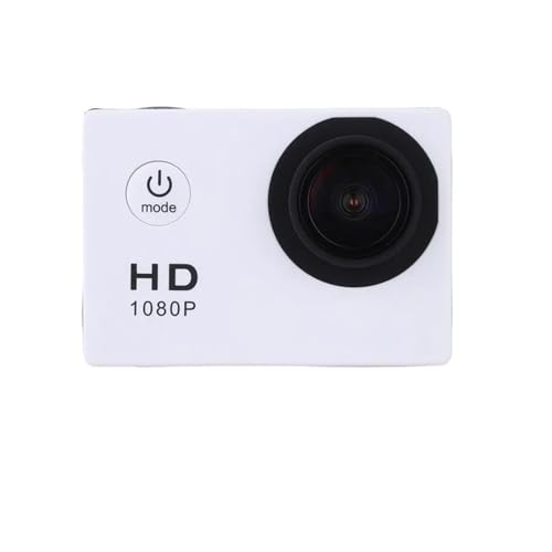 TIEOAXFT para Vlogs con micrófono Externo y Control Remoto HD 1080P acción Deportiva Impermeable cámara de grabación de Buceo cámara Full HD videocámara de Ejercicio Extremo videocámara(White)