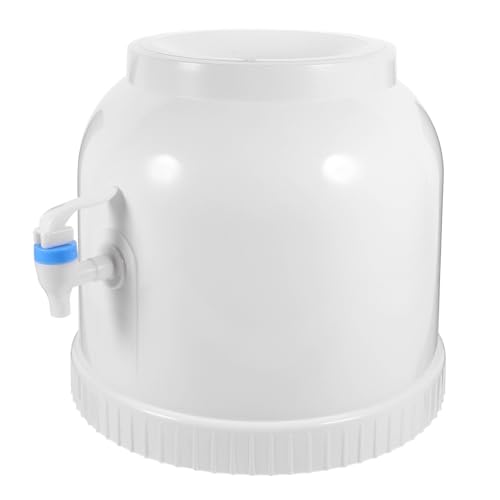 TOBBOMEY Dispensador de Agua de Escritorio Portátil Grifo, Soporte Antideslizante para Botellas Medianas, Plástico Resistente, Adecuado para Oficina y Camping, Práctico y Ahorro de Espacio