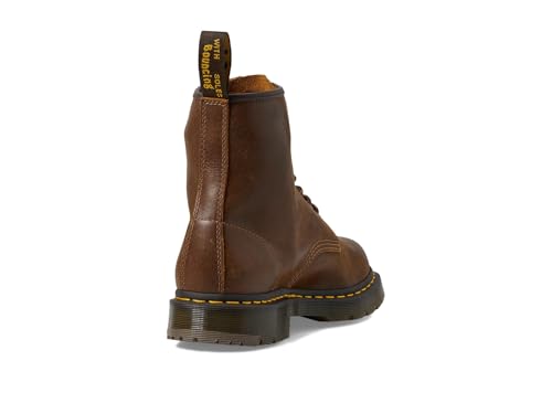Image of Dr. Martens Unisex 1460 Slip Resistant Lace-Up Boots, Dark Tan, Mens 8, Womens 9, Medium