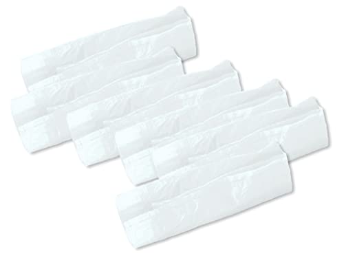 Sacchetti Spazzatura Raccolta Rifiuti cm 50x60 30 litri - Confezioni da 120 sacchi (6 rotoli da 20pz) - Colore bianco