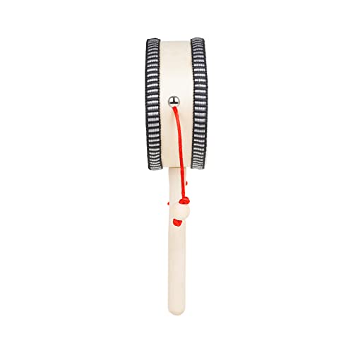 Moniss Rattle-Drum De 4 Polegadas Rattle-Drum De Madeira Rattle-Drum Giratório Tambor De 4 Polegadas