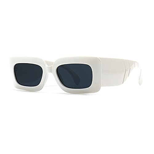Image of laureles /Square Snakeskin Pattern Rectangle Sunglasses Men Women Vintage Fluorescent Green Shade Glasses