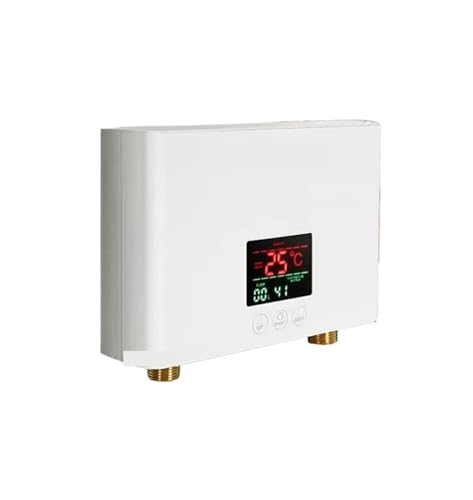 Calentador de agua eléctrico, Calentador De Agua Instantáneo De 3000/5500W, Ducha Eléctrica, Calentador De Agua Instantáneo Sin Tanque Con Control Remoto For Baño Y Cocina Para cocina y baño(220 5500W