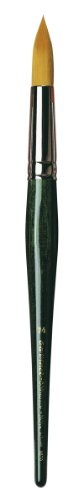 Image of DA VINCI Watercolor Series 5570 CosmoTop Nova Paint Brush, Round Synthetic with Short Green Handle, Size 24 (5570-24)