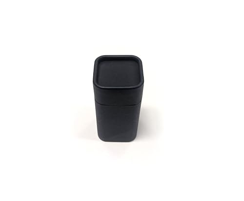 Empty Cardboard Push-Up Deodorant Containers - Square Shape 60g (2.2 oz) (Black, 6-Pack)