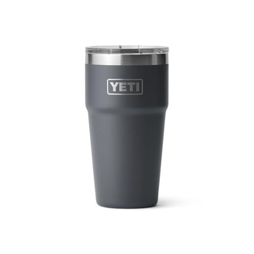 Image of YETI Rambler 20 oz Stackable Tumbler, Stainless Steel, Vacuum Insulated with MagSlider Lid