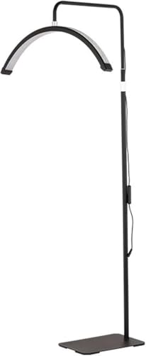 Lámpara de pie de arco LED prémium con media luna para ambientes modernos