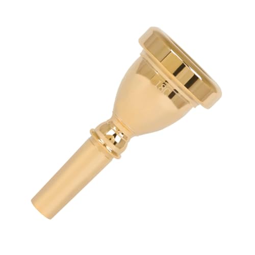ifundom Silver Plated Tuba Mouthpiece Instrument Accessory for Beginners to Pros 18c