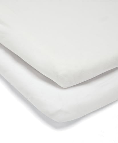 Mamas & Papas 2 draps-Housses universels pour Berceau, Blanc