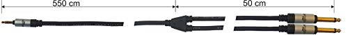  Cavo adattatore X-PRO Line 1 Jack 3,5 M Stereo - 2 Jack 6,3 M Mono - 6 metri - AUDIODESIGN PRO VX230-6