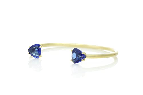 Bracelet saphir et or grand cadeau de demoiselle d'honneur élégant