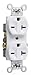 Pass & Seymour 5850-W Duplex Receptacle 250 Volt 20 Amp 2-Pole 3-Wire NEMA 6-20R Wall Mount White