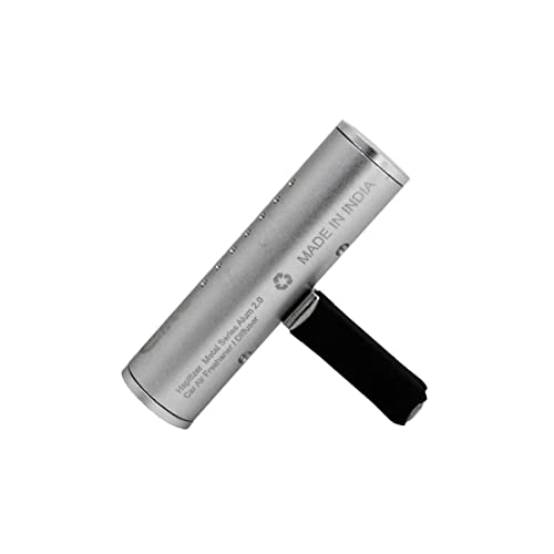 Image of Elite Car Air Freshener-Unique Natural Fragrance Pod (Silver Aluminium-Beetle)