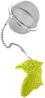 B29 Pheasant’s Head Gold chrome 2inch Tea Ball Mesh Infuser Stainless Strainer spice leaf leafs