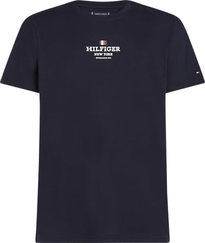 Tommy Hilfiger Men's Short Sleeve Cotton Graphic T-Shirts with Printed Logo