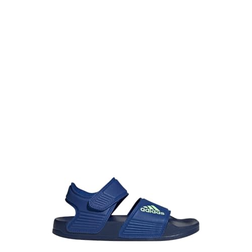 adidas Unisex Kinder Adilette Sandals, team royal blue/green spark/DARK...