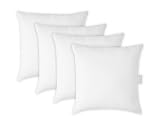 LANE LINEN 16x16 Throw Pillow Insert - Set of 4 White Inserts for Decorative Pillow Covers for Bed, Decorative Pillows for Bed, Couch Pillows, Throw Pillows for Couch